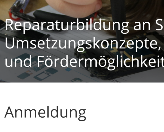 Fortbildung zum Thema Reparaturbildung